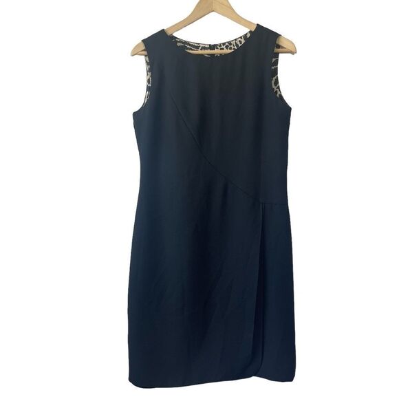 Fattaneh Bahari VTG Little Black Dress Overlay Skirted Sz 8 - Picture 1 of 4